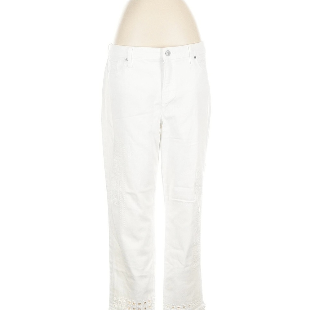 Chico's White Straight Leg Jeans